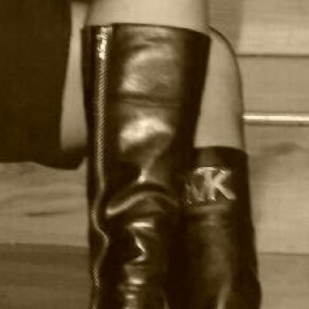 Michael kors knee high heel boots